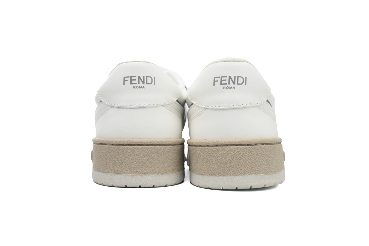 Replica Fendi Shoe Fendi Match White Silver