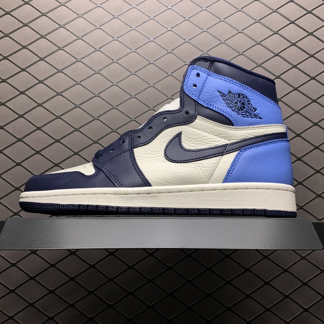 Replica Air Jordan Shoe Air Jordan 1 High OG Obsidian  555088-140 40-47.5