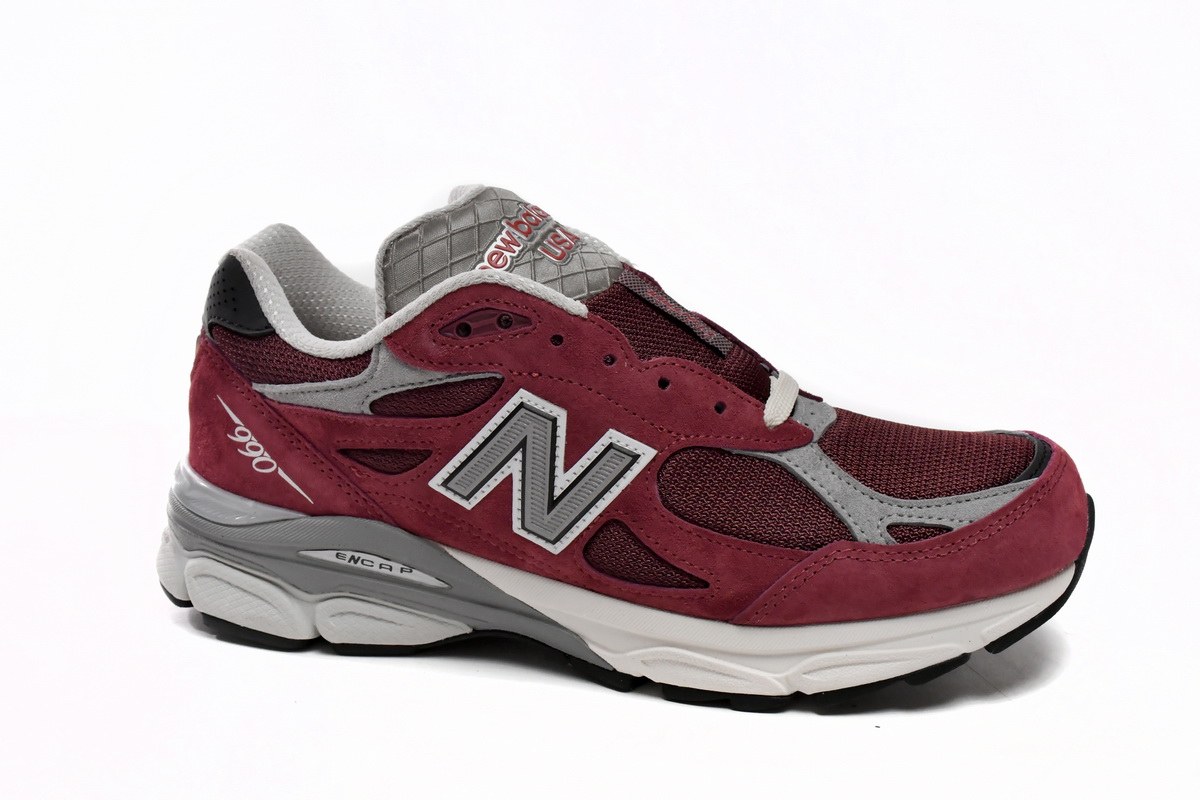 Replica New Balance Shoe M990TF3 Teddy Santis x New Balance 990v3 Scarlet Marblehead