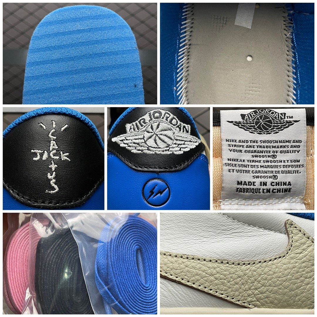 Replica Travis Scott Shoe Fragment x Travis Scott x Air Jordan 1 AJ1 DM7866-140 36-47.5