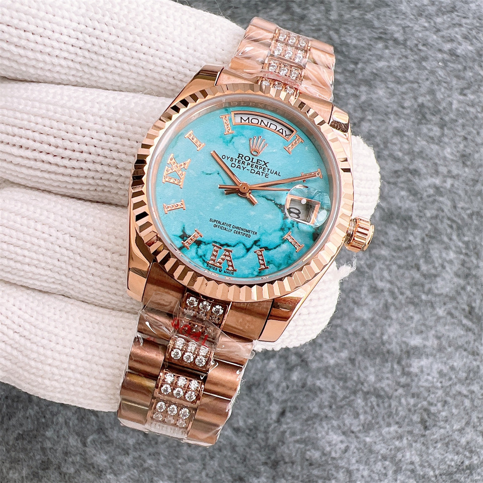 Replica Rolex DayDate 904l Stainless Steel Automatic Mechanical Watch 36mm