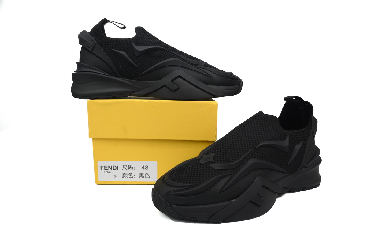Replica Fendi Shoe Fendi Flow Black