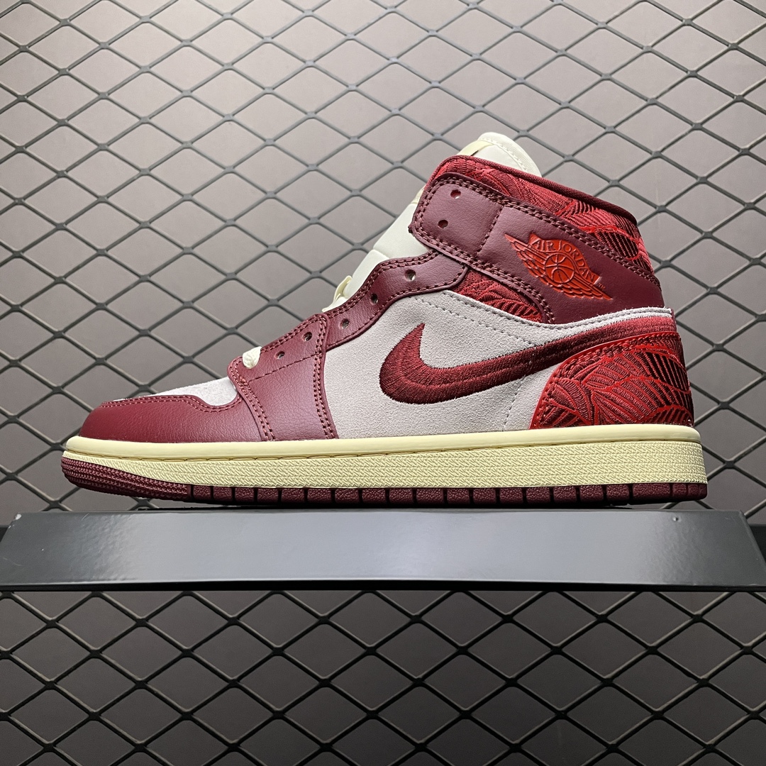 Replica Air Jordan Shoe Air Jordan 1 Mid DZ2820-601 Size 35.5-40