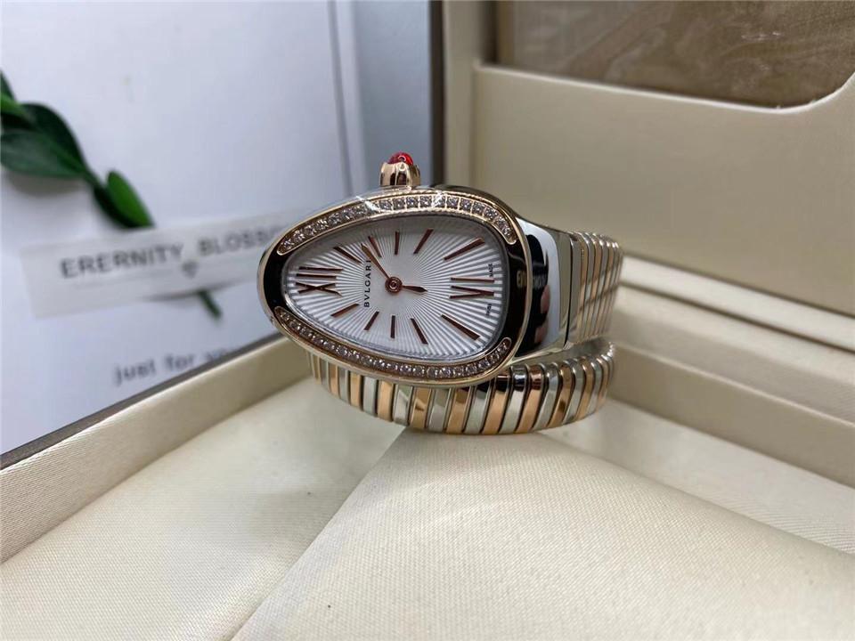 Replica BVLGARI 904l Stainless Steel Quartz Watch 35MM
