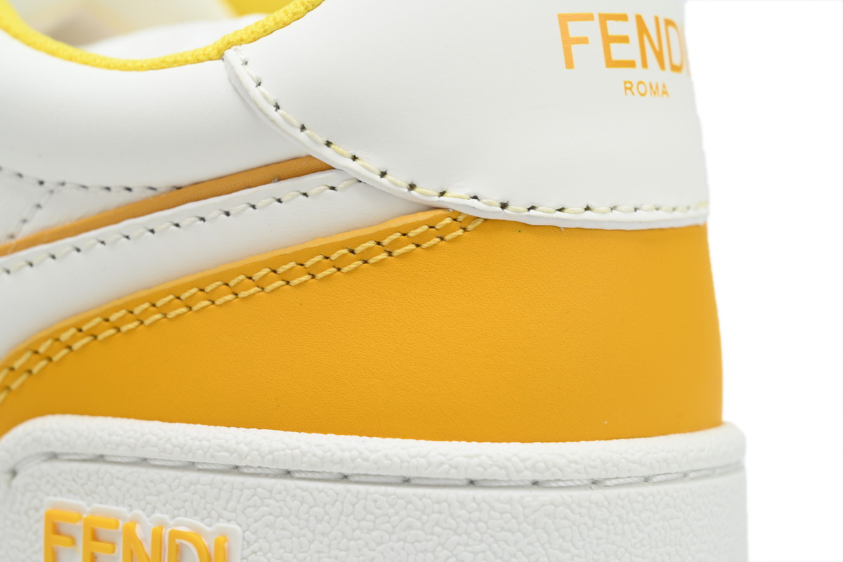 Replica Fendi Shoe Fendi Match White Yellow