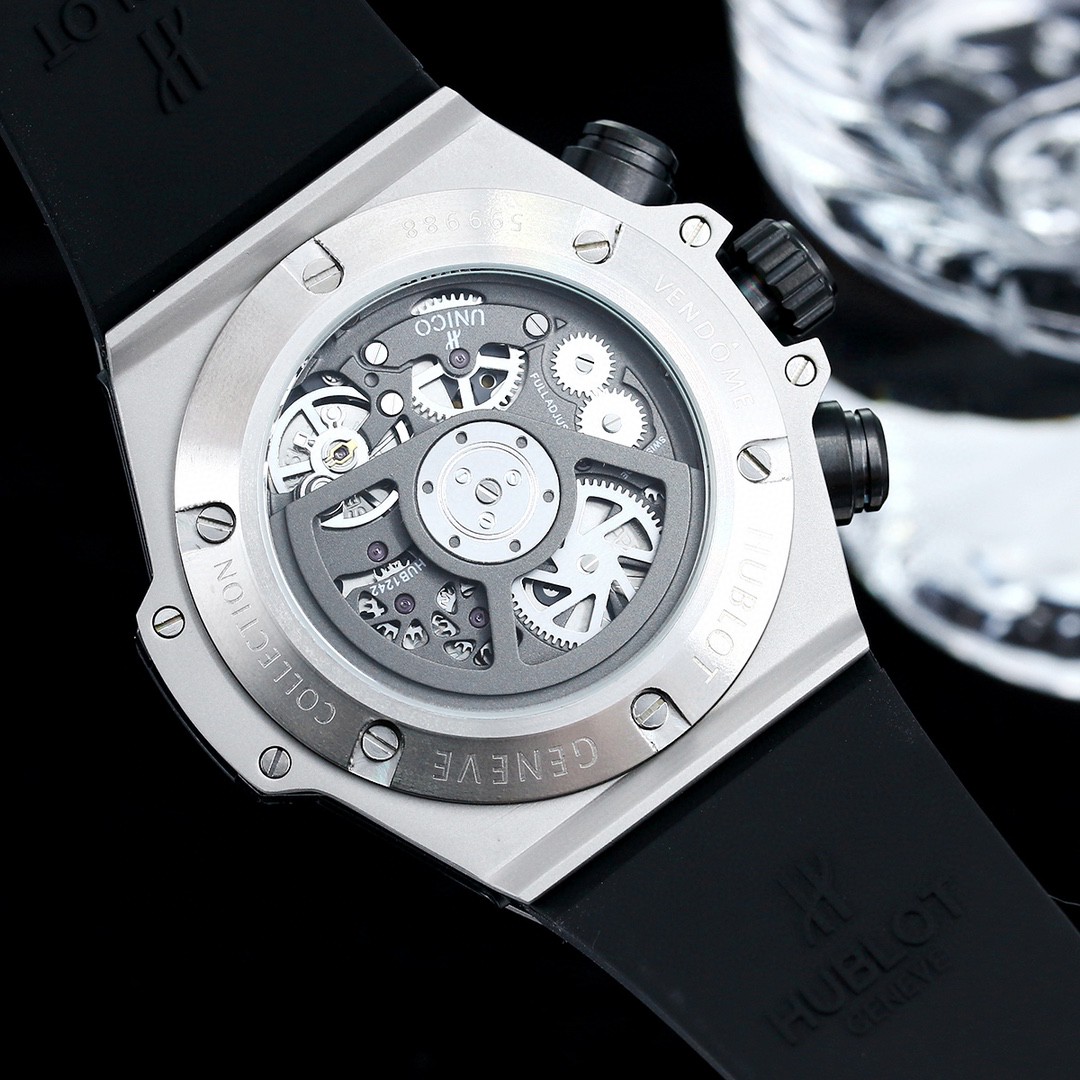 Replica Hublot 904l Stainless Steel Quartzl Watch 45MM