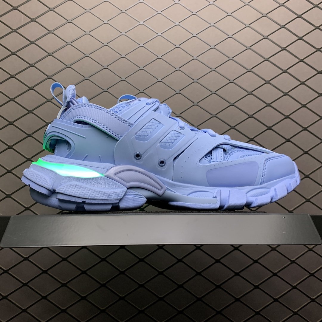 Replica Balenciaga Shoe Balenciaga Track LED Lights Blue 36-45