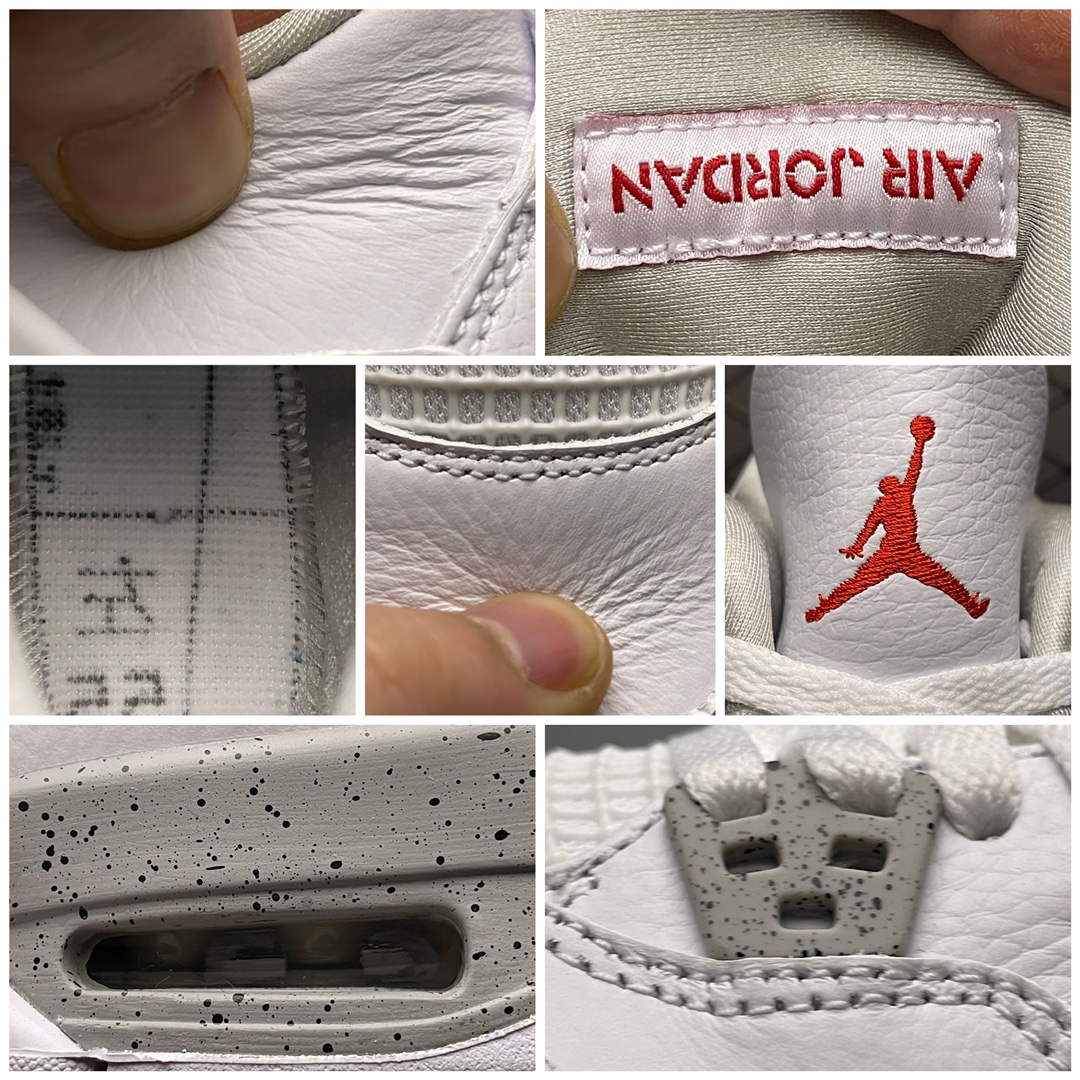 Replica Air Jordan Shoe Air Jordan 4 Tech White AJ4 Women DJ4699-100 Mens CT8527-100 SIZE 36-47.5