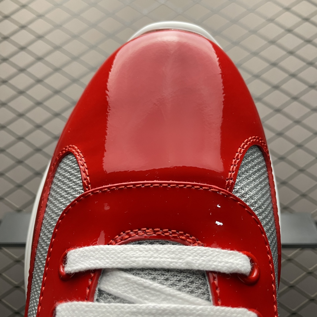 Replica Prada Shoe Prada Calzature Uomo Size 38-46 Red