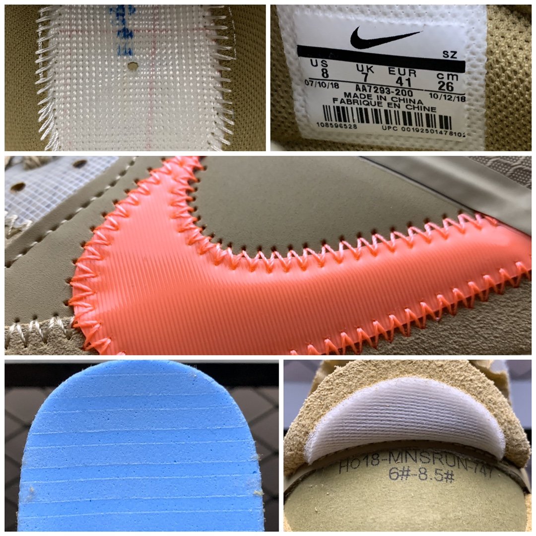 Replica OFF White Shoe OFF-White x Nike Air Max 90 OW AA7293-200 Size 36-46