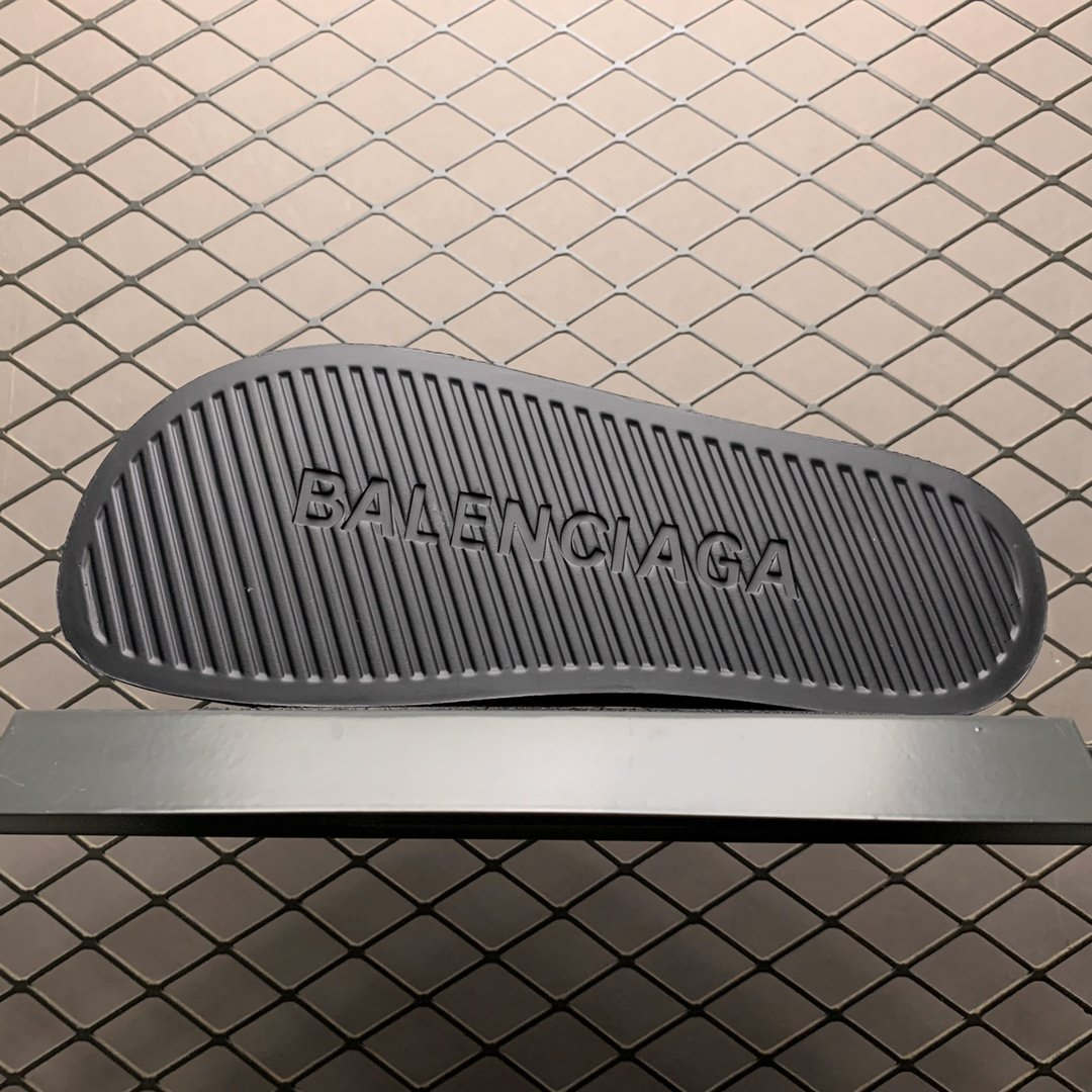 Replica Balenciaga Shoe Balenciaga Slippers Black 35-45