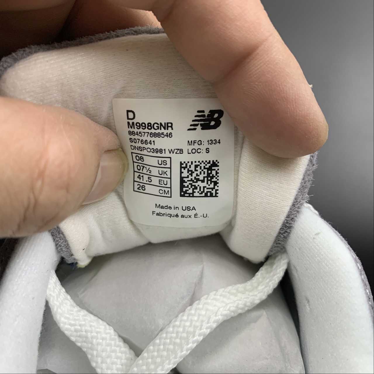 Replica New Balance Shoe New Balance NB998 M998GNR   39.5 40 40.5 41.5 42 42.5 43 44