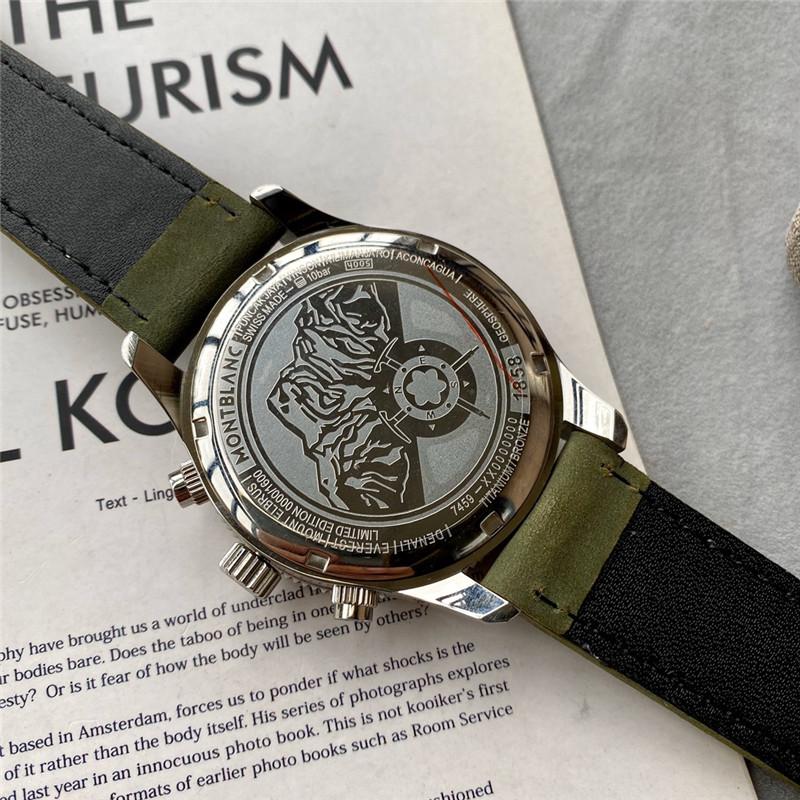 Replica Montblanc 904l Stainless Steel Quartz Watch 43MM