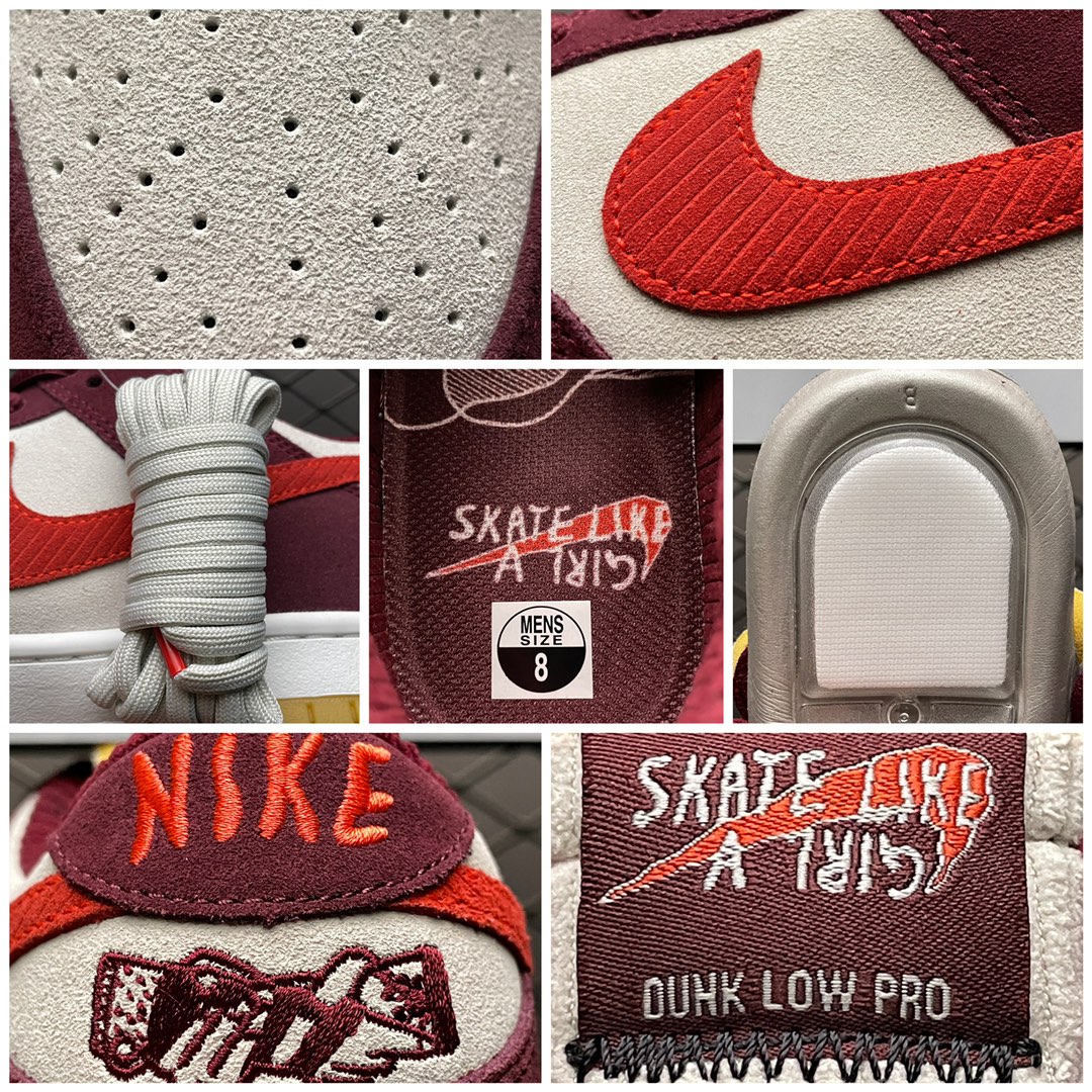 Replica Nike Dunk SB Shoe Like a Girl x Nike SB Dunk Low DX4589-600 SIZE 36-47.5