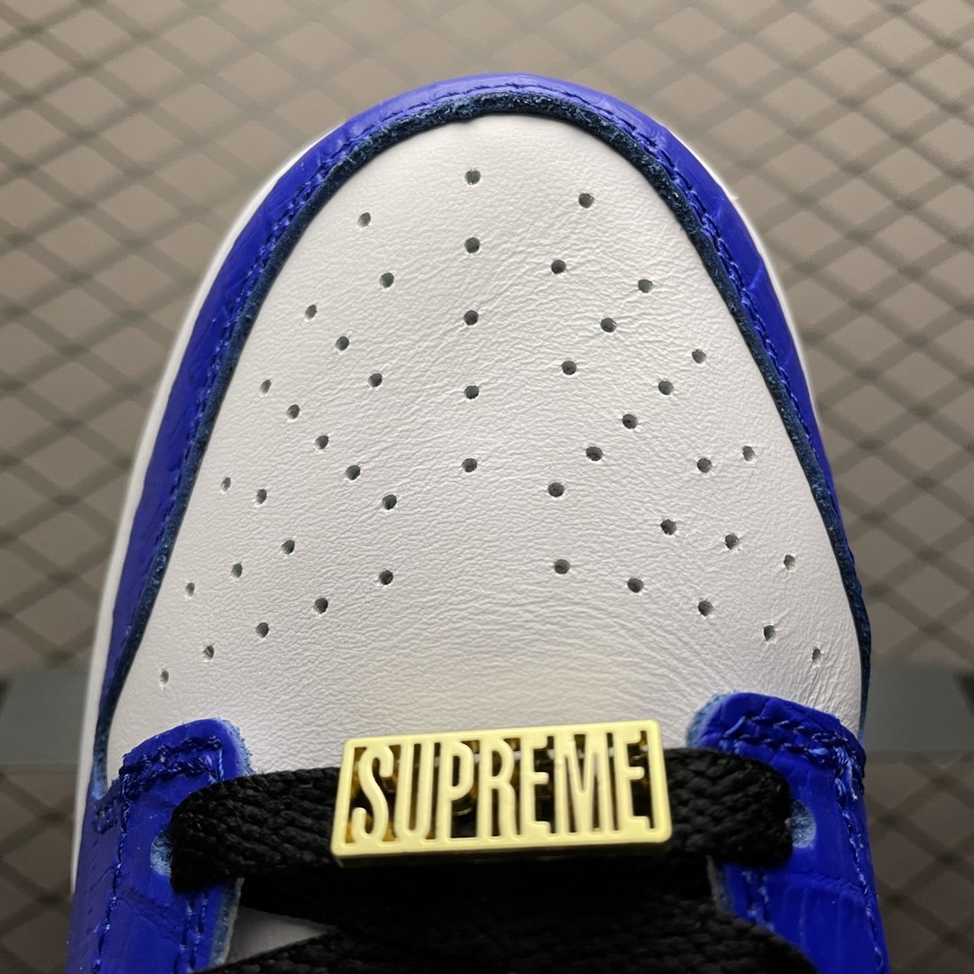 Replica Nike Dunk SB Shoe Supreme x Nike SB Dunk Low Hyper Royal DH3228-100 36-47
