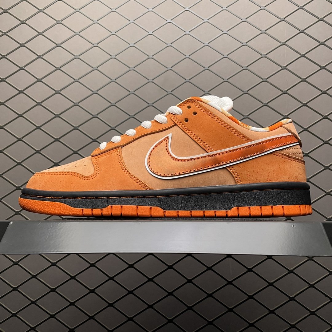 Replica Nike Dunk SB Shoe Concepts x Nike Dunk Low Orange Labster FD8776-800Si