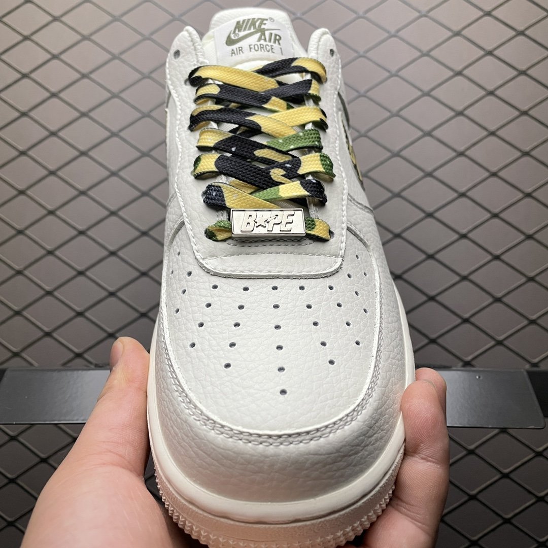 Replica Bape Shoe Bape x Nike Air Force 1 AA1365-118 Size36_01550