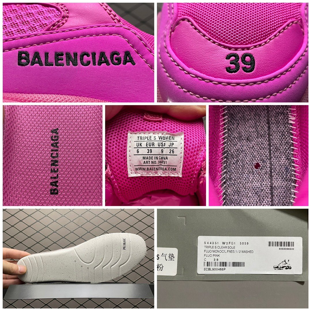 Replica Balenciaga Shoe Balenciaga Triple S Clear Solo Sneaker 544351 Size 35-39 1042