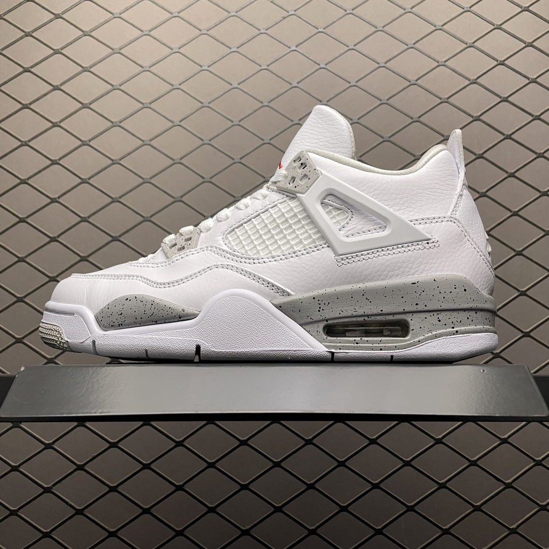 Replica Air Jordan Shoe Air Jordan 4 Tech White AJ4 Women DJ4699-100 Mens CT8527-100 SIZE 36-47.5