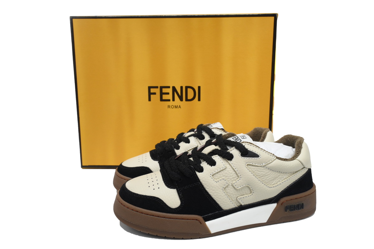 Replica Fendi Shoe Fendi Match Black Brown