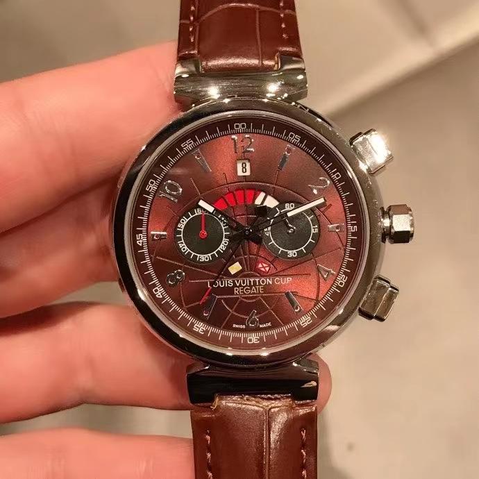 Replica LOUIS VUITTON LV 904l Stainless Steel Quartz Watch 42MM