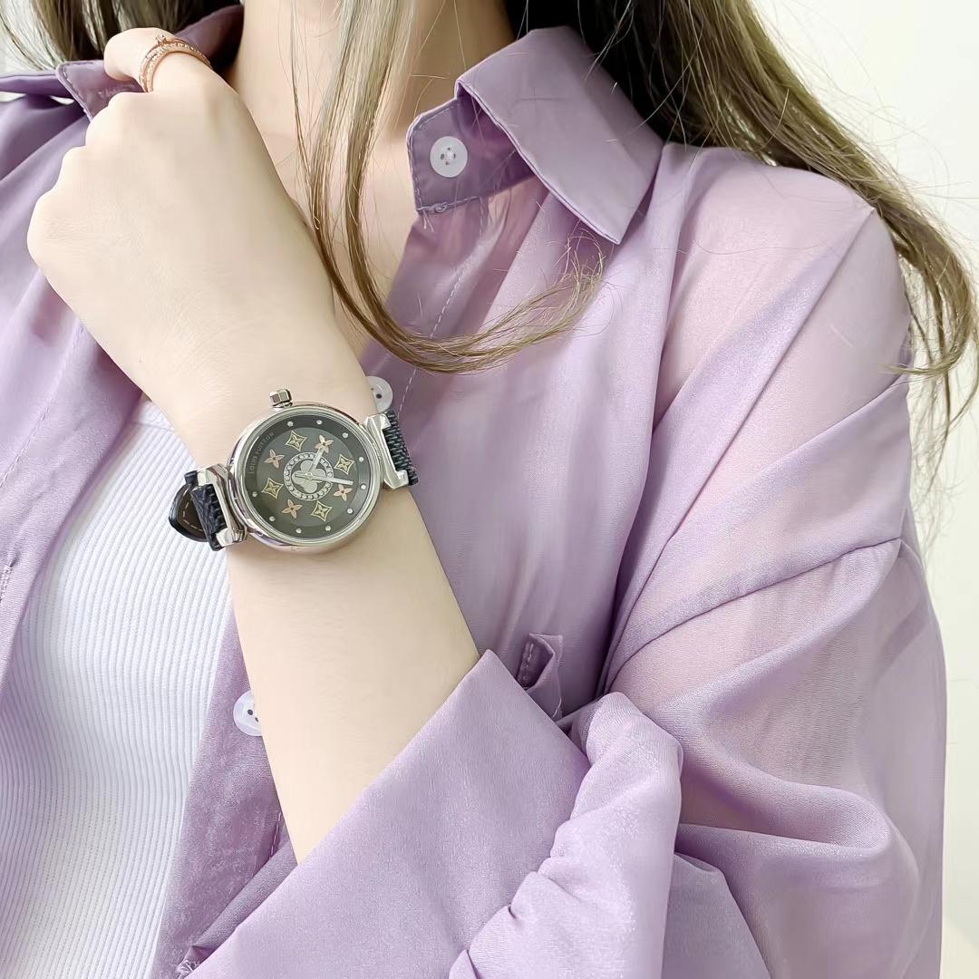 Replica LOUIS VUITTON LV 904l Stainless Steel Quartz Watch 33MM
