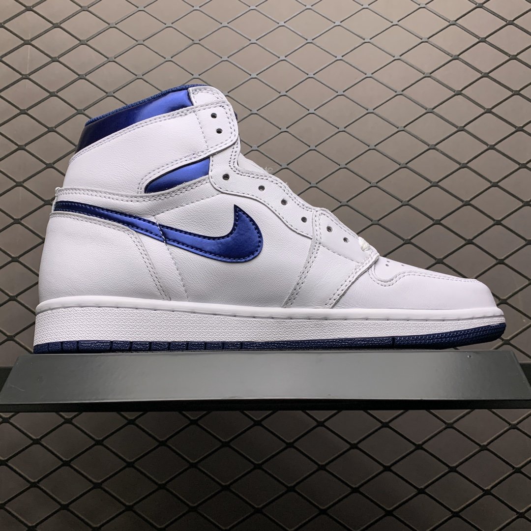 Replica Air Jordan Shoe Air Jordan 1 Retro Metallic Navy 555088-106 Size 40-46