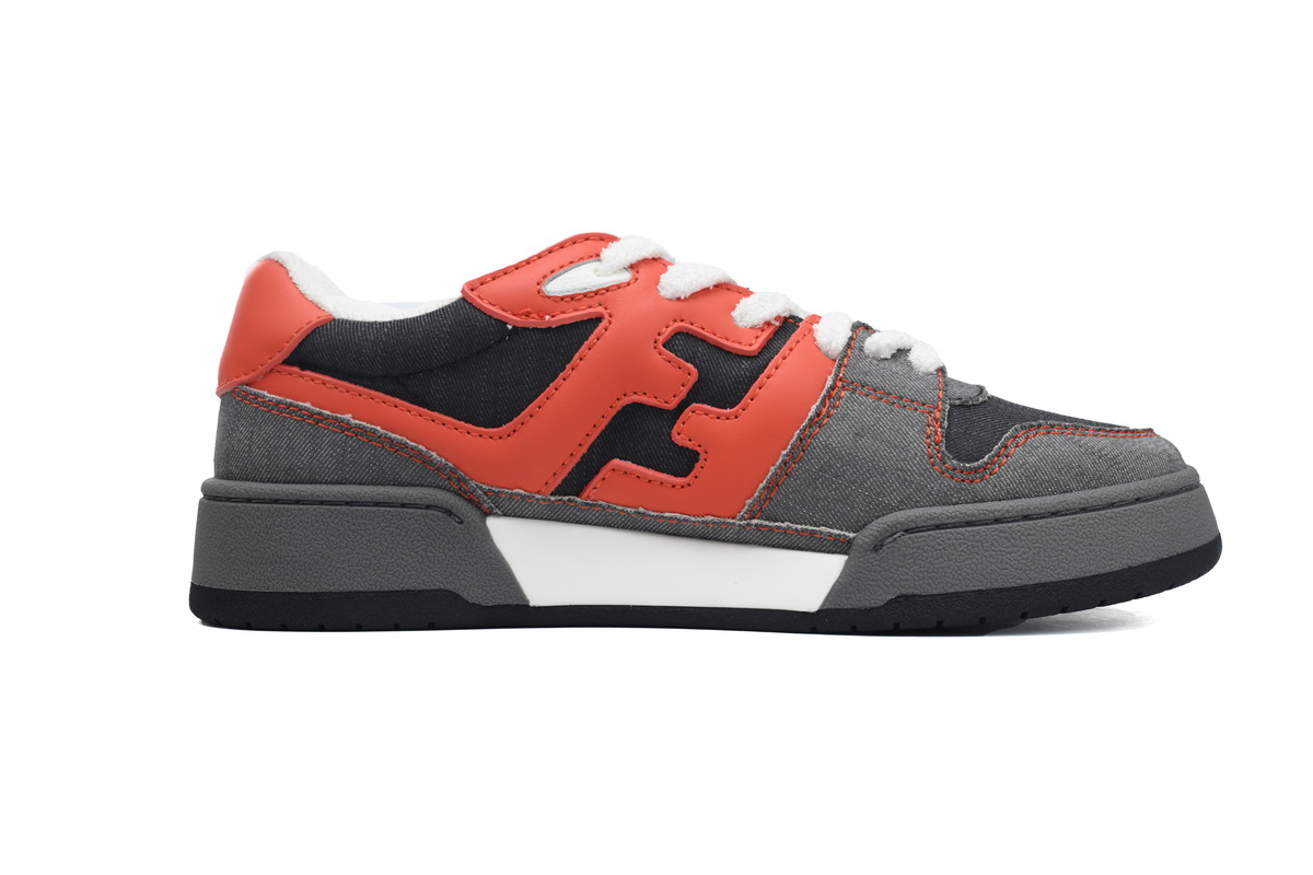 Replica Fendi Shoe  Fendi Match Grey Red