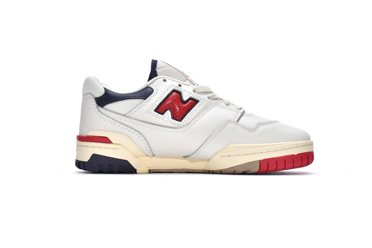 Replica New Balance Shoe BB550A3 Aim Leon Dore x New Balance 550 White Red Navy