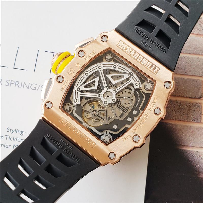 Replica Richard Mille 904l Stainless Steel Automatic Machine Watch 44MM