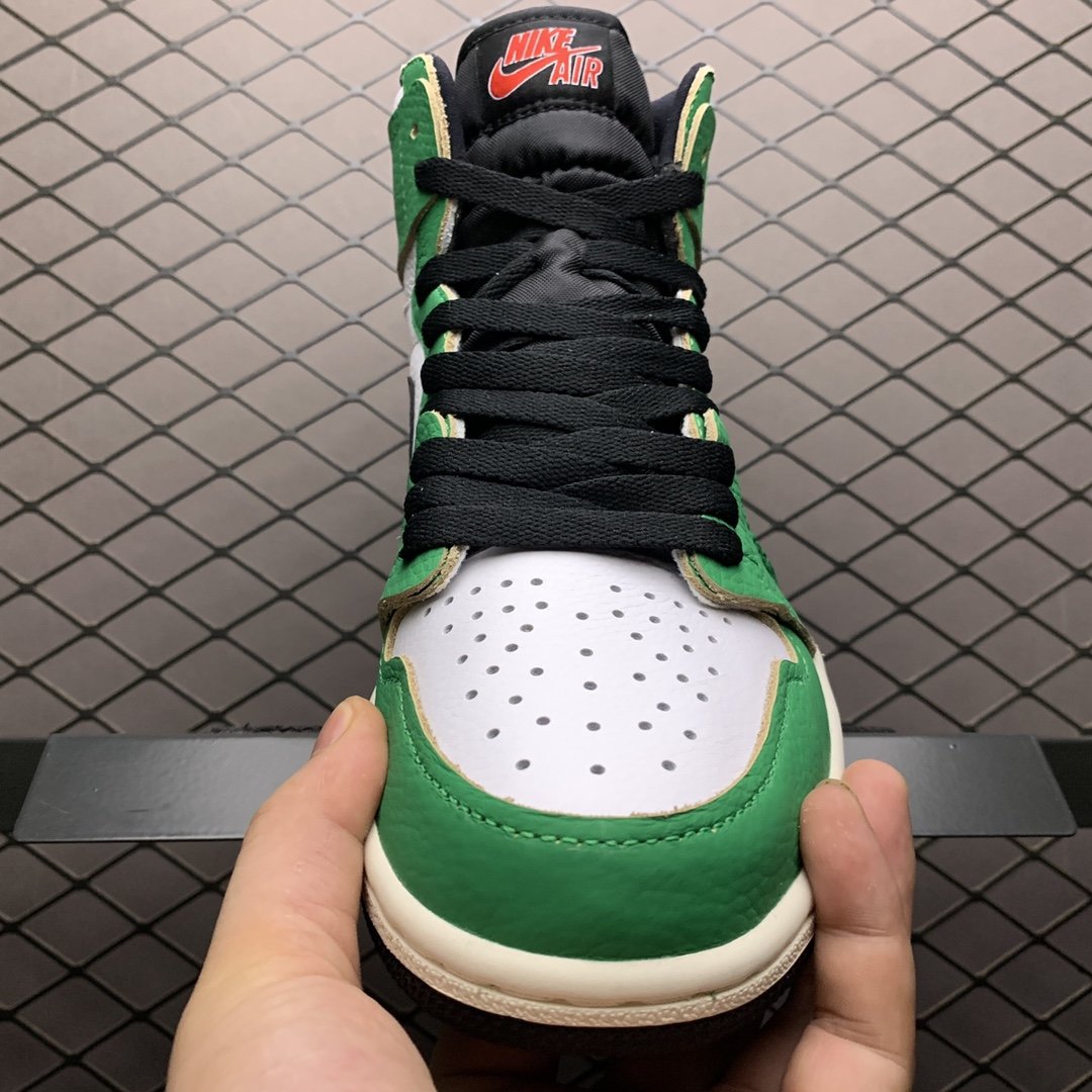 Replica Air Jordan Shoe Air Jordan 1Lucky Green AJ11 DB4612-300 40-47 Size M7-M13.5