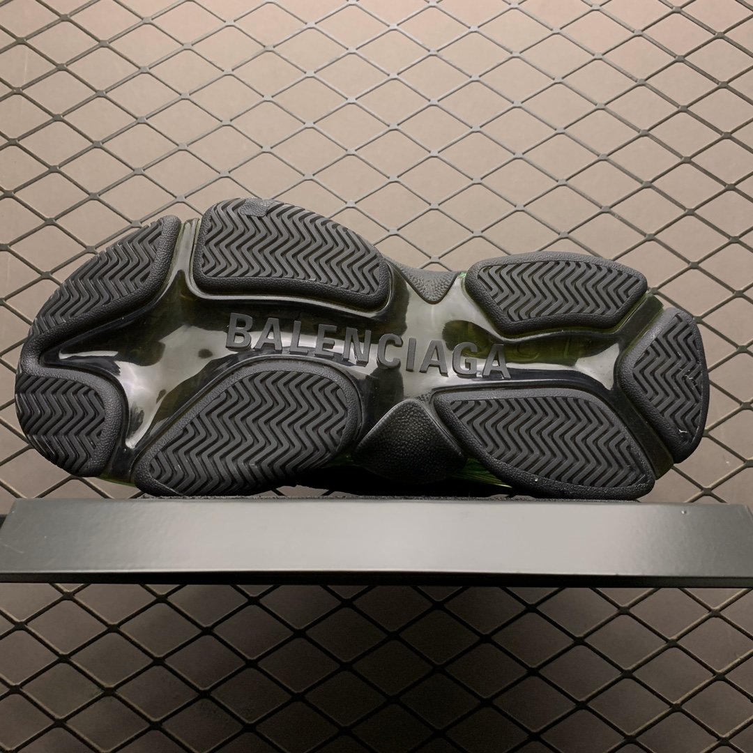 Replica Balenciaga Shoe Balenciaga Triple S 3.0 Black Green 35-46