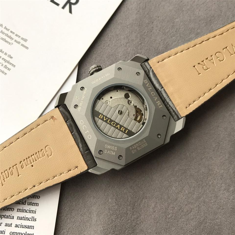Replica BVLGARI 904l Stainless Steel Automatic Machine Watch 42MM