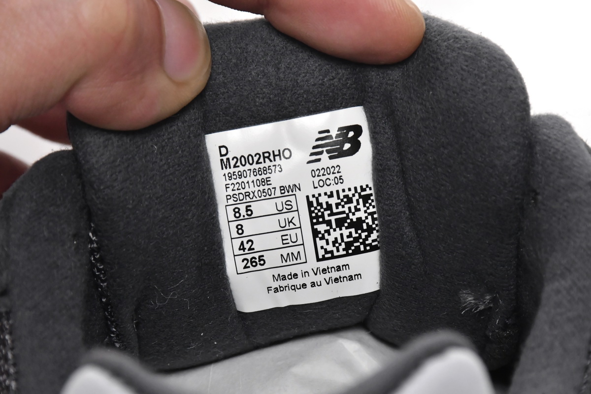 Replica New Balance Shoe New Running Shoes M2002RHO New Balance 2002R Grey Black