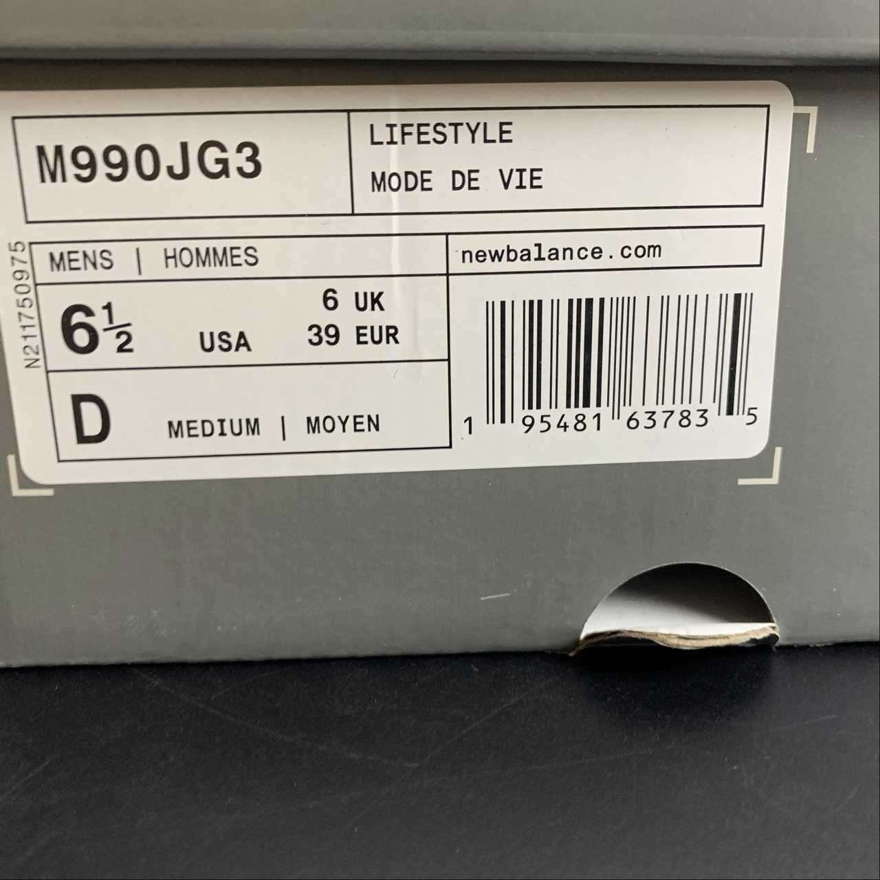 Replica New Balance Shoe New Running Shoes New Balance NB990 M990JG3  36-45