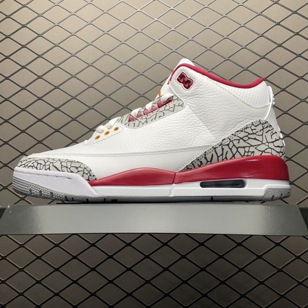 Replica Air Jordan Shoe Air Jordan 3 Cardinal Red CT8532-126 Size 40-47.5