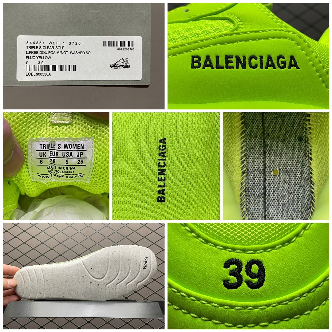 Replica Balenciaga Shoe Balenciaga Triple S Clear Solo Sneaker 544351 Size 35-45 0926