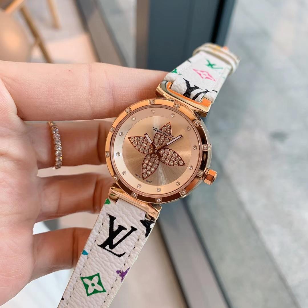 Replica LOUIS VUITTON LV 904l Stainless Steel Quartz Watch 33MM