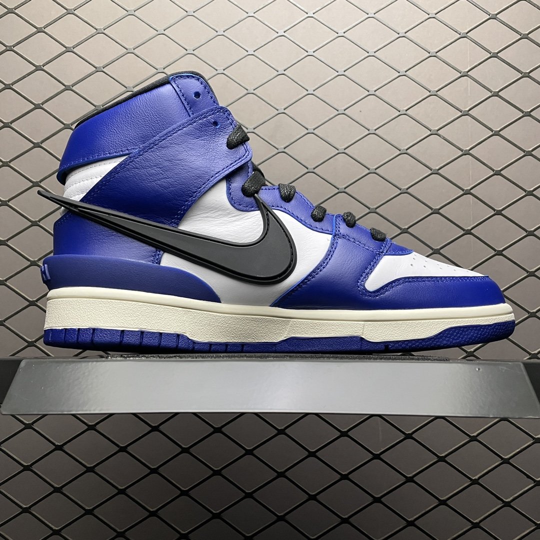 Replica Nike Dunk SB Shoe AMBUSH x Nike Dunk High Deep RayalCU7544-400 Size 36-47