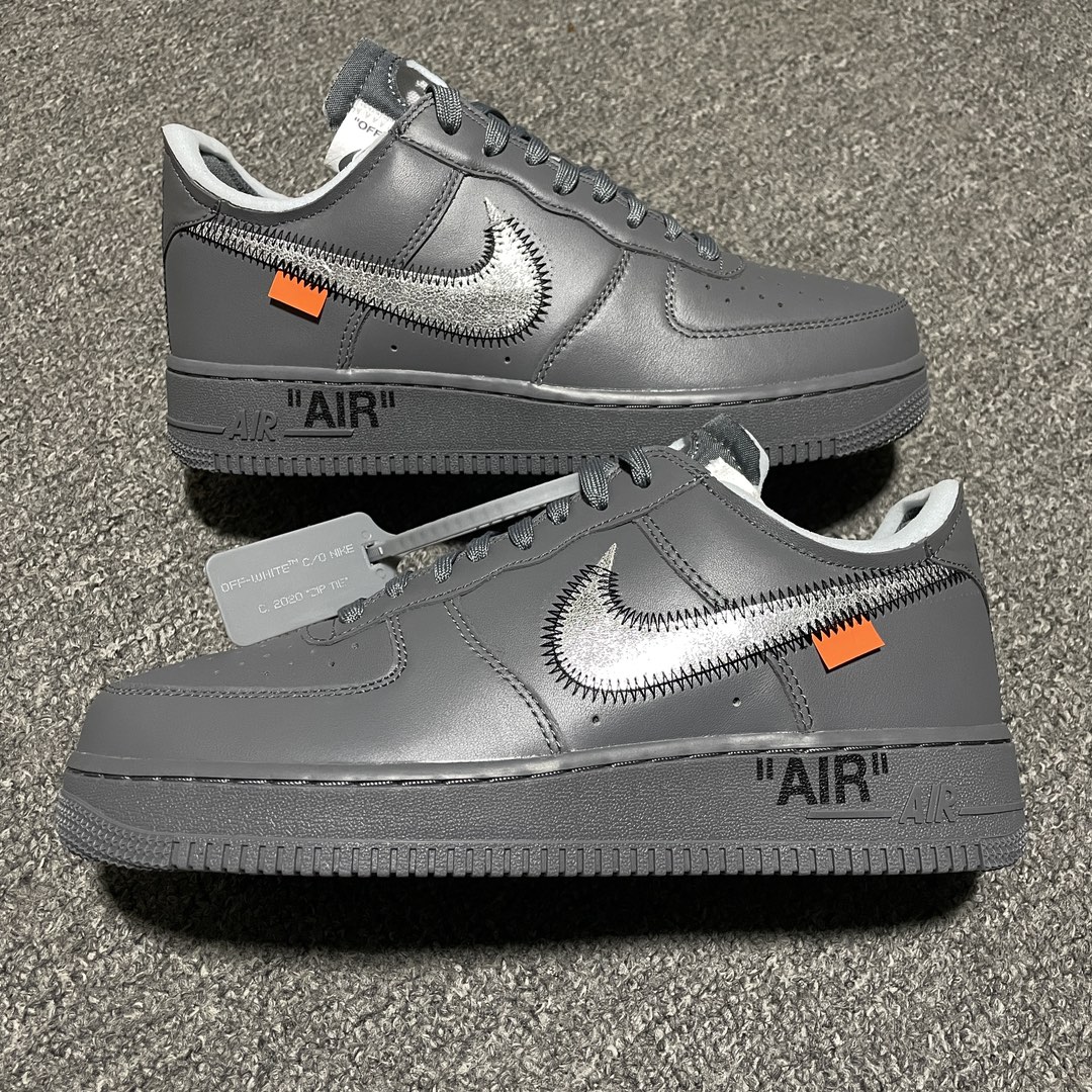 Replica OFF White Shoe X Nike Air Force 1 Grey OW SIZE 40-47.5