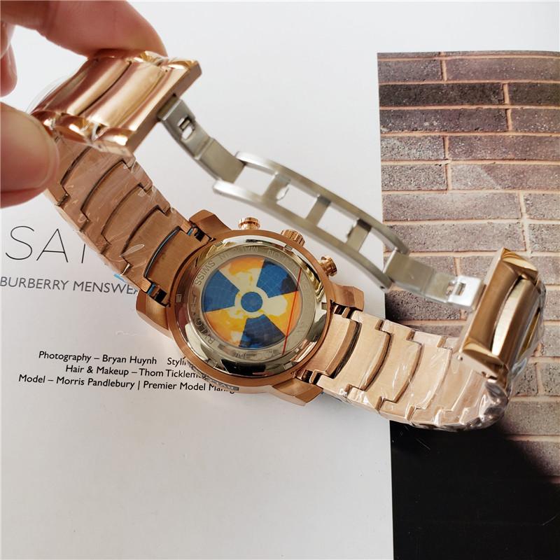 Replica BVLGARI 904l Stainless Steel Quartz Watch 45MM