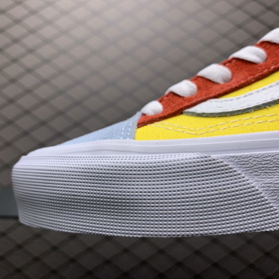 Replica Vans Shoe Vans Style 36 YELLOW RED BLUE WHITE 35-44