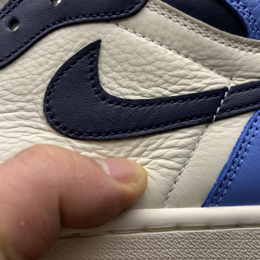 Replica Air Jordan Shoe Air Jordan 1 High OG Obsidian  555088-140 40-47.5