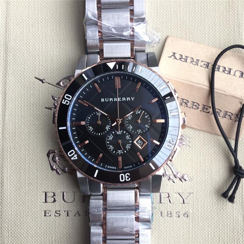 Replica Burberry 904l Stainless Steel Quartz Watch 42MM