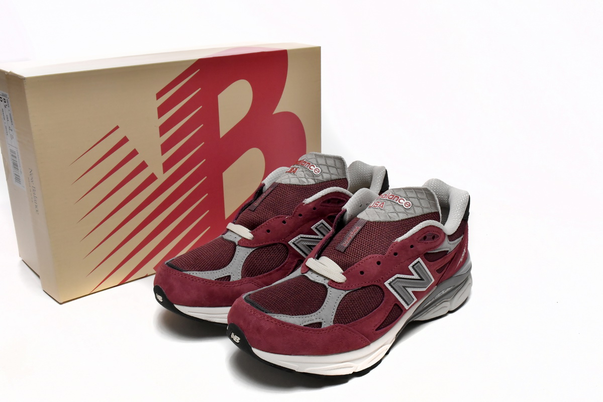 Replica New Balance Shoe M990TF3 Teddy Santis x New Balance 990v3 Scarlet Marblehead