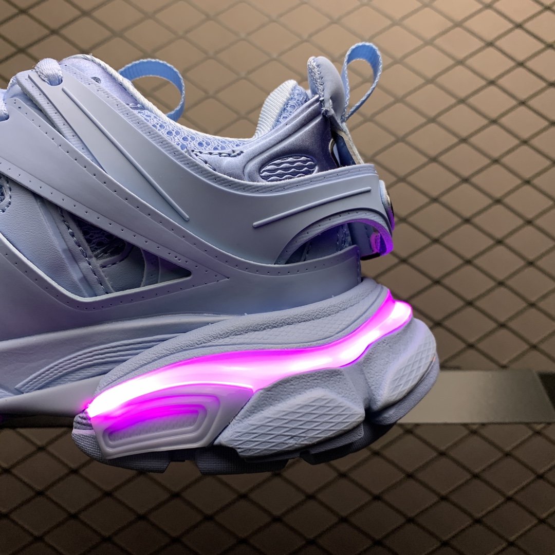 Replica Balenciaga Shoe Balenciaga Track LED Lights Blue 36-45