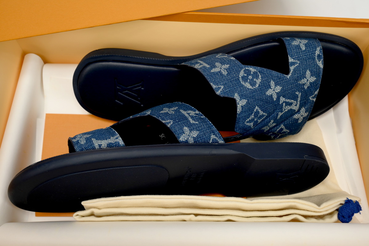 Replica Louis Vuitton Shoe BLUE   LOUIS VUITTON Oasis Blue Cloth