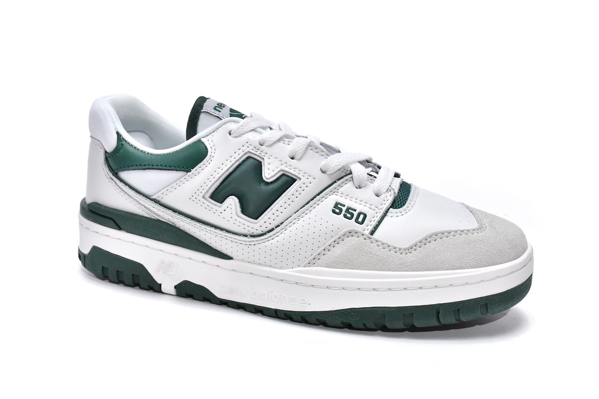 Replica New Balance Shoe BB550WT1 New Balance 550 White Green