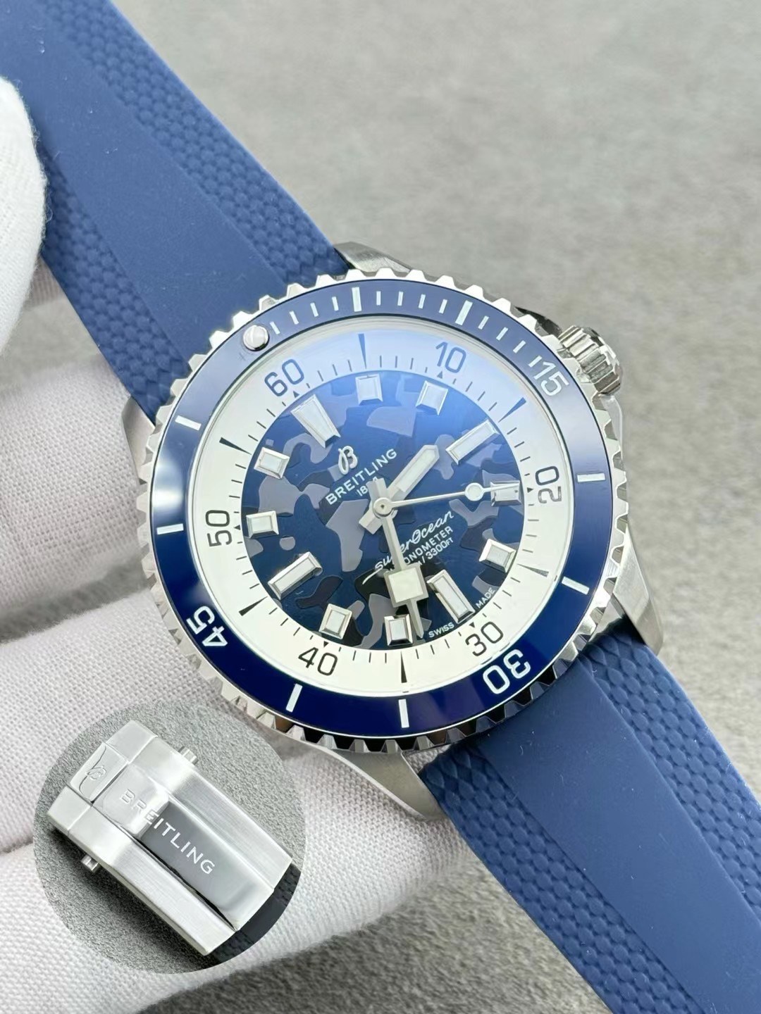 Replica BREITLING 904l Stainless Steel Automatic Machine Watch 46MM
