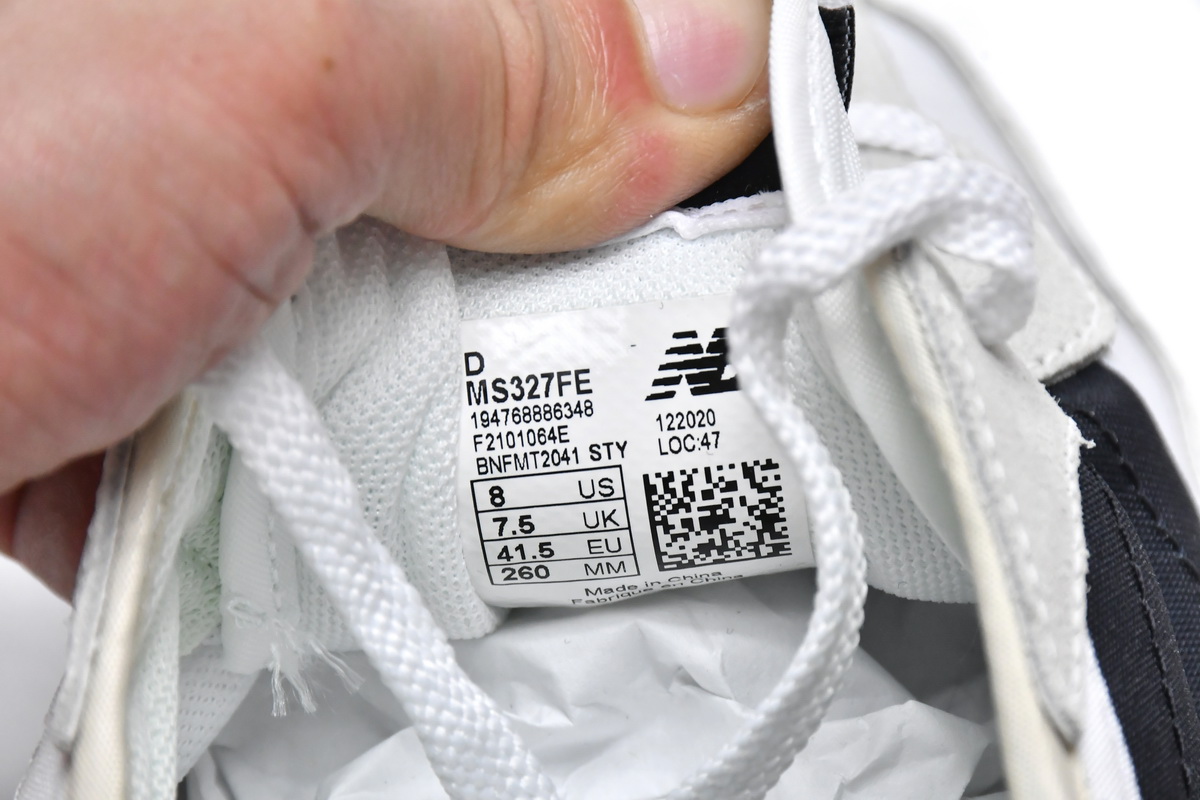 Replica New Balance Shoe MS327FE New Balance 327 Sea Salt Black